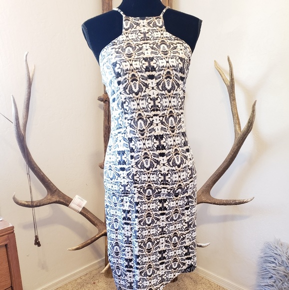 Express Dresses & Skirts - 🌵Express Snakeskin Halter Dress🌵{Size Medium}